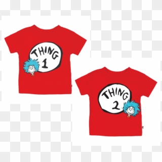 See 2 More Pictures - Thing 1 And Thing 2 Shirt Clipart