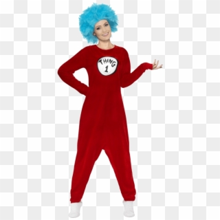 Adult Thing 1 Or Thing 2 Costume - Thing 1 Thing 2 Costume Clipart