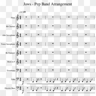 Pep Band Arrangement Sheet Music 1 Of 5 Pages - Can T Stop The Feeling Alto Sax Clipart