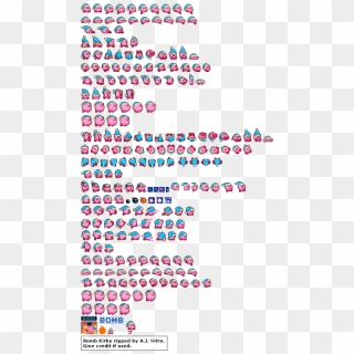 Bombkirby - Kirby Sprite Sheet Png Clipart