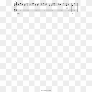 Someone Playing The Piano Sheet Music Composed By Samuel - Sheet Music Clipart