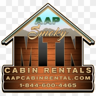 Log Cabin Rentals In The Great Smoky Mountains Area - Poster Clipart