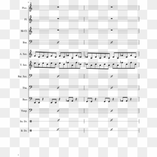 Outlast End Credits Theme Sheet Music Composed By Samuel - Tenor Saxophone Clipart