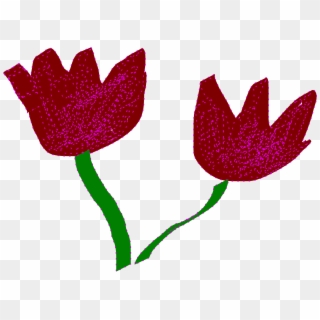 This Free Icons Png Design Of Two Tulips Clipart