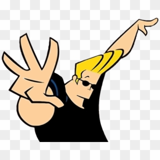 Johnny Bravo Statement Pose - Cartoon Character With Name Clipart