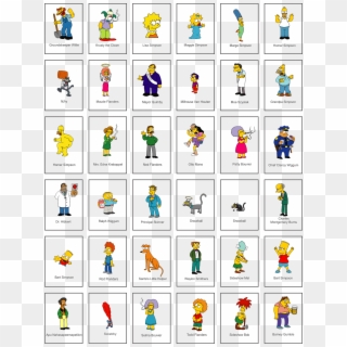 Dragon Ball Z Characters - Simpsons Characters Names Clipart
