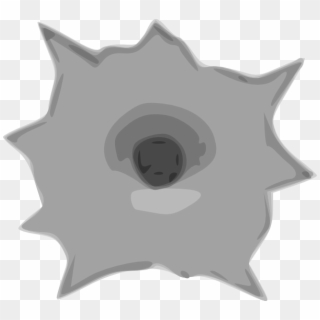 Free Vector Bullet Hole Clip Art - Bullet Hole Animation - Png Download