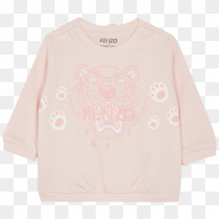 Pink Tiger Paw Sweatshirt - Long-sleeved T-shirt Clipart