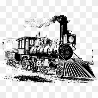 Download Png - Industrial Revolution Train Drawing Clipart