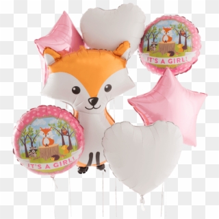 It's A Girl Woodland Critters Bunch - Balloon Clipart
