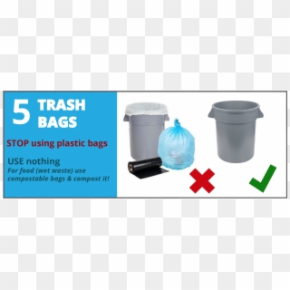 Trash Bags - Stop Using Plastic Baggies Clipart