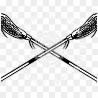 Lacrosse Clipart Ball And Stick - Lacrosse Sticks Clip Art - Png Download