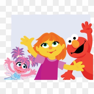 Sesame Street Characters Png - Sesame Street Autism Julia Clipart