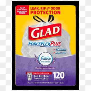 Glad 13 Gallon Forceflexplus Drawstring Bags - Glad Trash Bags Clipart