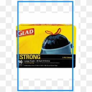 Glad 70313 Drawstring Outdoor 30-gallon Trash Bags, - Glad Trash Bags Black Clipart