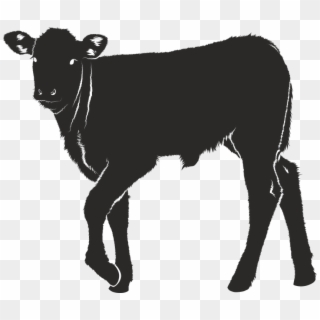 Svg Black And White Stock Calves Cheap Beef Cow Panda - Silhouette Veau Clipart