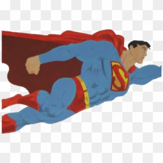 Superman Logo Clipart Flying - Superman Flying Transparent Background - Png Download