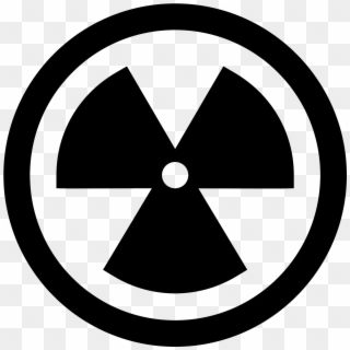 The Logo Is A Typical Radiation Or Nuclear Symbol - Circle Clipart