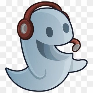Cheerful Ghost - Ghost Playing Video Game Clipart