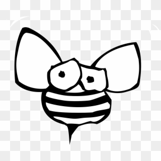 Bee Black And White Bee Clipart Black And White Free - Bee Clipart Black And White Transparent - Png Download