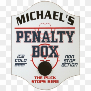 Custom Hockey Penalty Box Wall Sign - Ball Game Clipart
