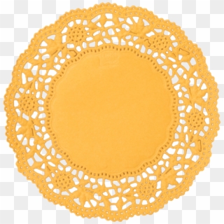 Cup Doilies Yellow, Ø 10 Cm - Jewellery Clipart