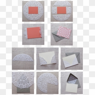 Doily Envelope Liners - Doily Invitations Clipart
