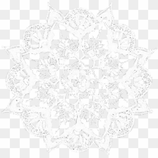 Mandala Indian White Doily Iconoverlays Overlays Icons - Mandala Overlay Png Clipart