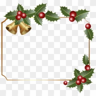 Free Png Christmas Border Decor With Bells Png - Christmas Invitation Card Ideas Clipart