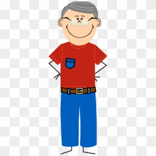 This Free Icons Png Design Of Grandpa With Jeans And Clipart