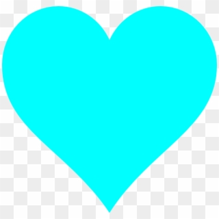 Lighting Heart Pictures - Light Blue Love Heart Clipart