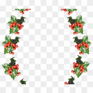 Flowers Borders Clipart Christmas - Wreath Transparent Oval Christmas - Png Download