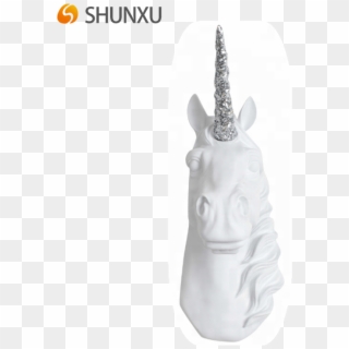 Resin Faux Unicorn Head Wall Mount Sculpture Decorative - Rabbit Clipart