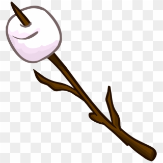 Food - Marshmallow On A Stick Clipart - Png Download