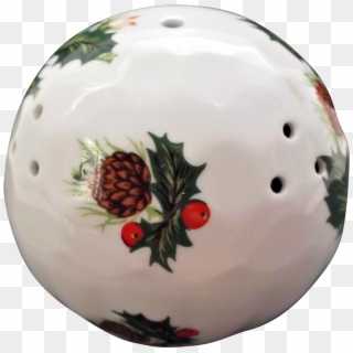 Queen's Bone China England Vintage Pomander Holly Berries Clipart