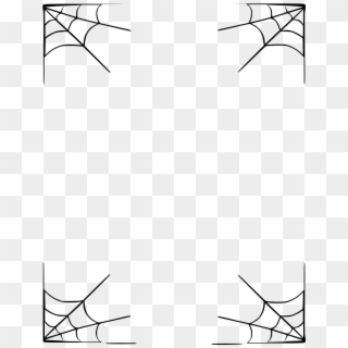 Corner Spider Web - Spider Web Frame Png Clipart