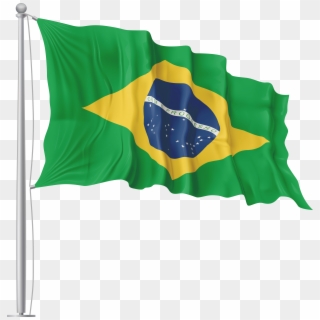 Brazil Waving Flag Png Image Clipart