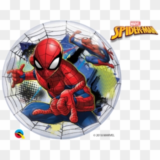 Spiderman Web Sling 22" Bubble Balloon - Spiderman Bubble Balloon Clipart