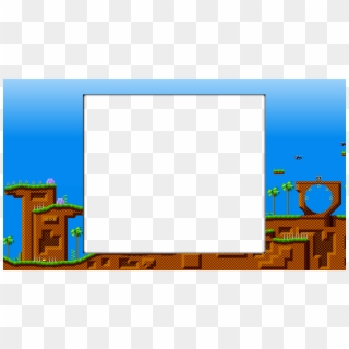 Classic Sonic Map - 4 3 Border Png Clipart