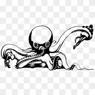 This Free Icons Png Design Of Killer Octopus And Skulls Clipart
