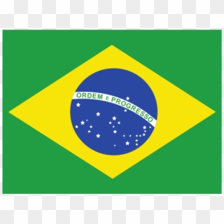 Flag Of Brazil Logo Png Transparent - Brazil Flag Clipart