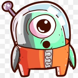 Cartoon Spaceship Png - Friendly Alien Png Clipart