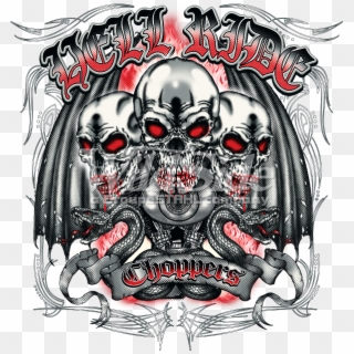 Hell Ride Choppers - Motorcycle Clipart