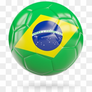 Illustration Of Flag Of Brazil - Brazil Soccer Ball Transparent Clipart
