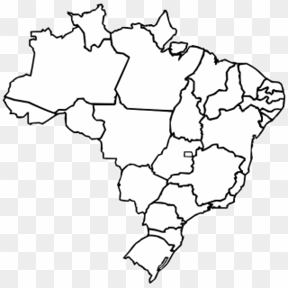 Brazil, Geography, Map, States - Brazil Map Vector Free Download Clipart