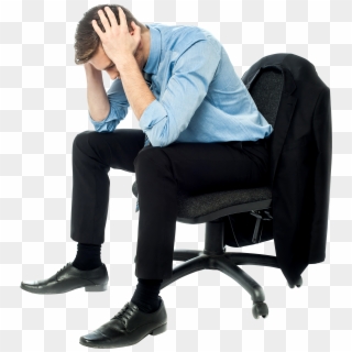 Tension Royalty-free Png Image - Sad Person Sitting In Chair Clipart