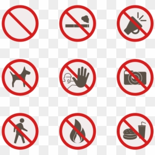Warning Signs - Prohibition Icon Clipart
