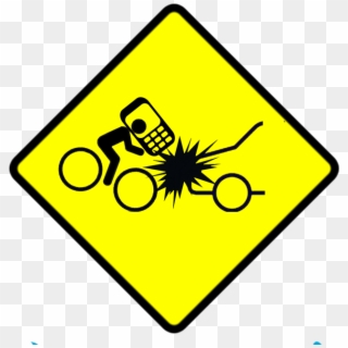 Distracted Bicyclist On Cell Phone Crashes Into Car - Phish Logo Clipart
