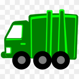 Lime Green Garbage Truck Svg Clip Arts 588 X 596 Px - Png Download