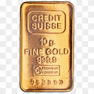 Credit Suisse Gold Bar - Brass Clipart